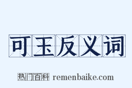 可玉反义词是什么意思的图片